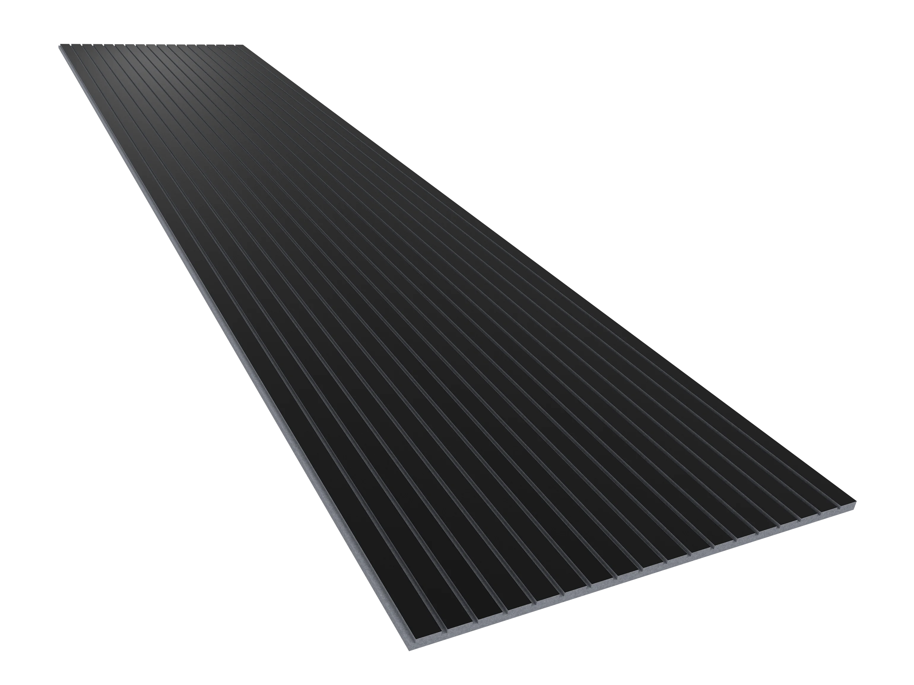 Vicoustic VicStrip 270cm Acoustic Slat Panel in Black Matte Grey PET