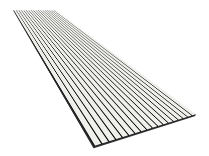 Vicoustic VicStrip 270cm Acoustic Slat Panel in White Matte Black PET