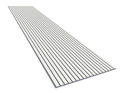 Vicoustic VicStrip 270cm Acoustic Slat Panel in White Matte Grey PET