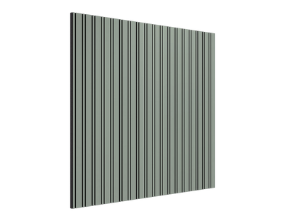 Vicoustic VicStrip Double Square Acoustic Slat Panel in Reed Green Black PET