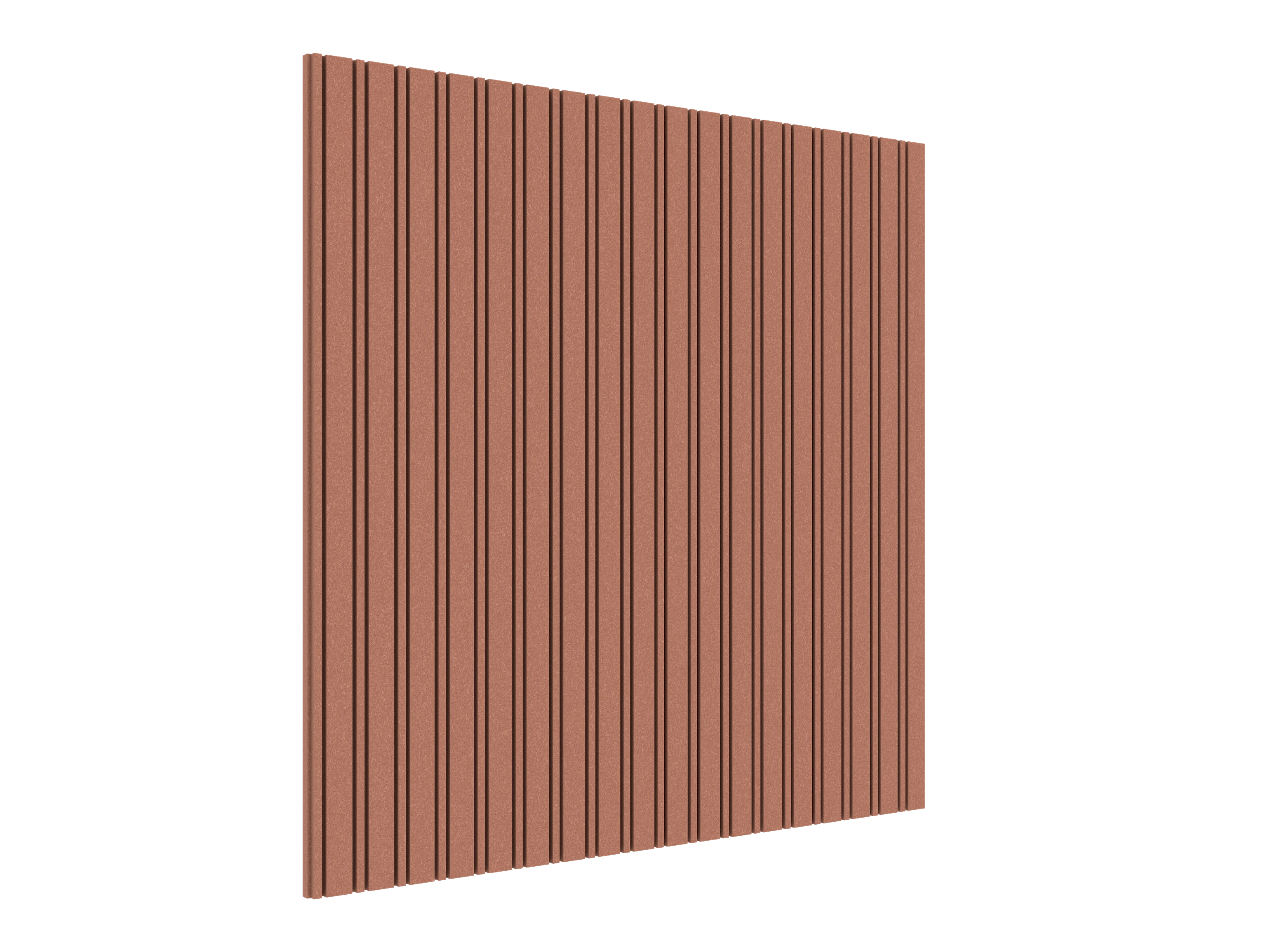 Vicoustic VicStrip Lite Double Square Slat Panel in HD PET Acoustic Panel in Coral Haze
