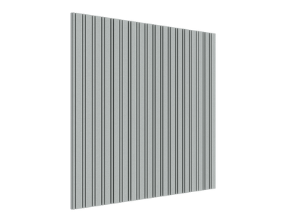Vicoustic VicStrip Lite Double Square Slat Panel in HD PET Acoustic Panel in Glacier