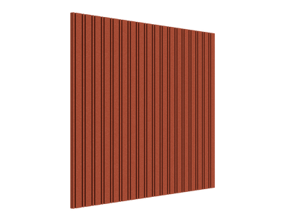 Vicoustic VicStrip Lite Double Square Slat Panel in HD PET Acoustic Panel in Marmalade