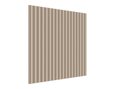 Vicoustic VicStrip Lite Double Square Slat Panel in HD PET Acoustic Panel in Pearl