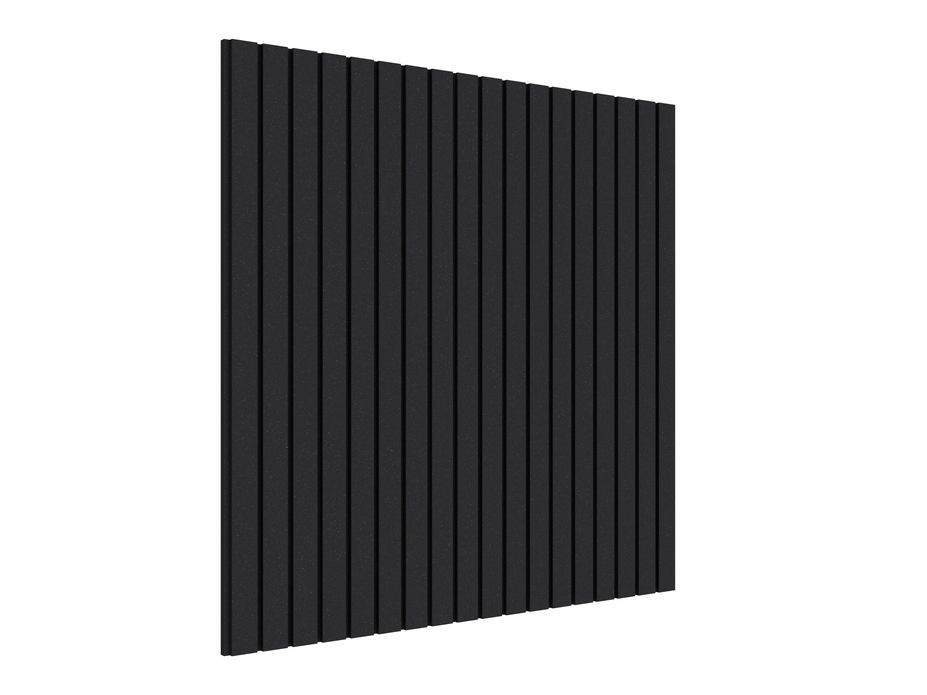 Vicoustic VicStrip Lite Square Slat Panel in HD PET Acoustic Panel in Black