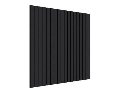 Vicoustic VicStrip Lite Square Slat Panel in HD PET Acoustic Panel in Black