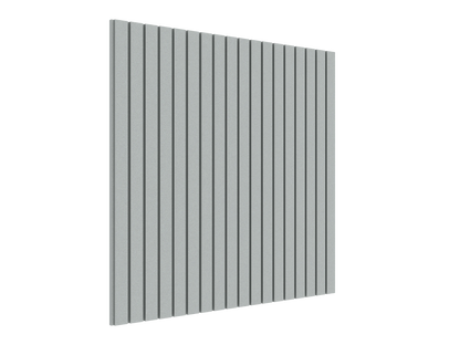 Vicoustic VicStrip Lite Square Slat Panel in HD PET Acoustic Panel in Glacier