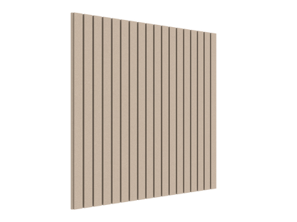 Vicoustic VicStrip Lite Square Slat Panel in HD PET Acoustic Panel in Pearl