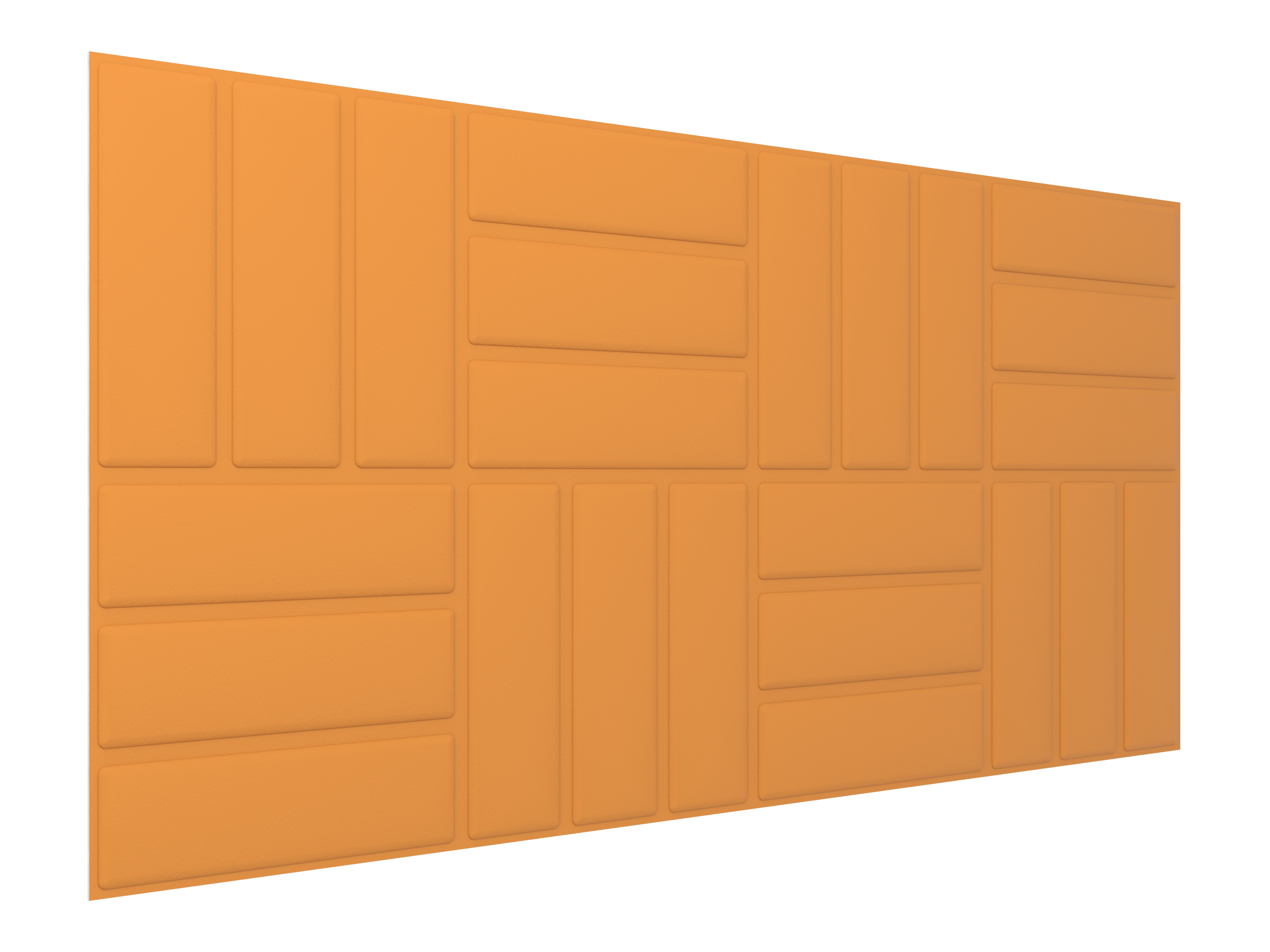 Vicoustic VicWallpaper VMT 120cm Deck Acoustic Panel Wallpaper in Pumpkin Orange