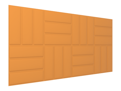Vicoustic VicWallpaper VMT 120cm Deck Acoustic Panel Wallpaper in Pumpkin Orange