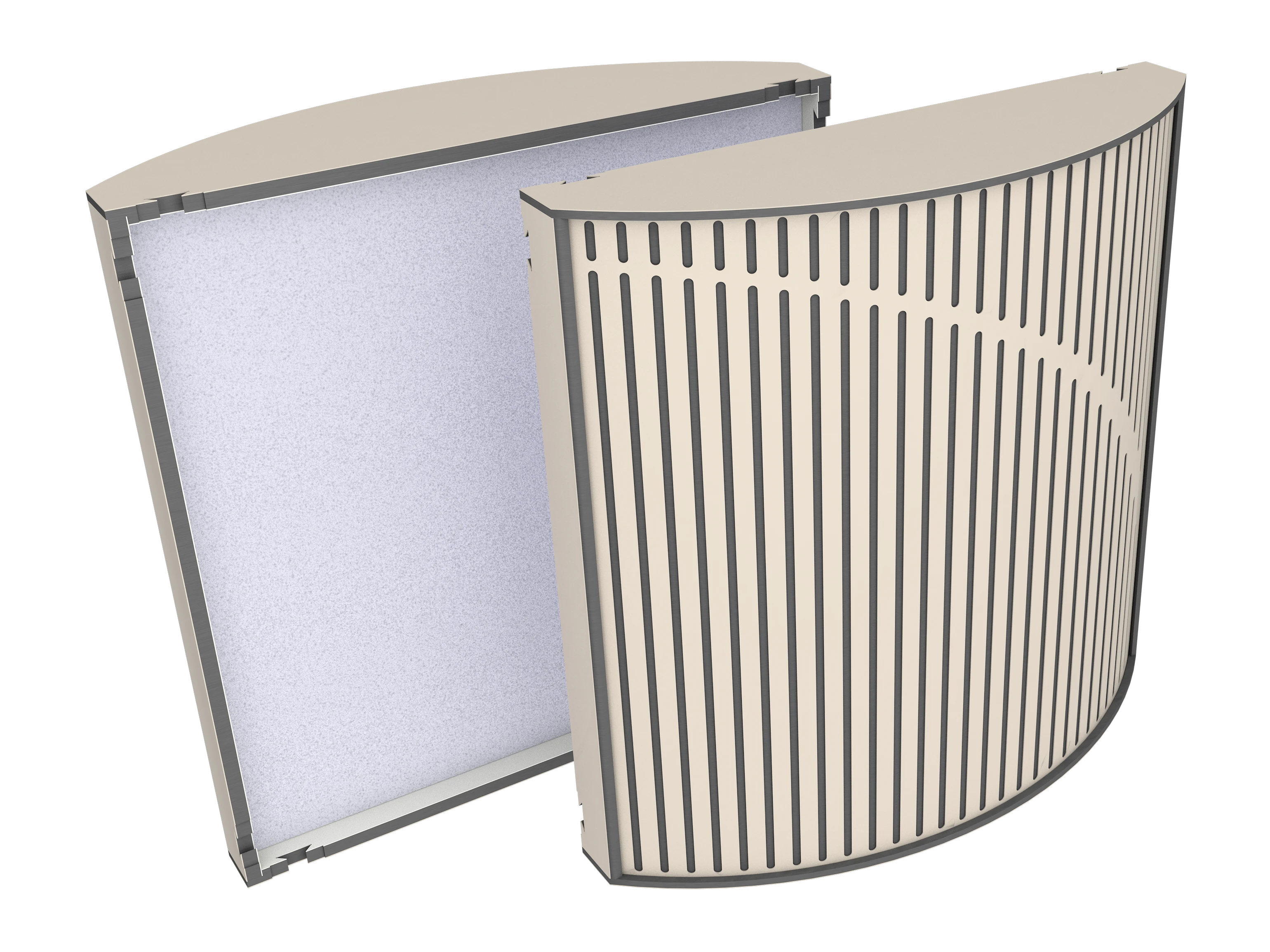 Vicoustic Cinema Round Ultra Fuser U705PM Angora White SET Acoustic Diffusion Panel