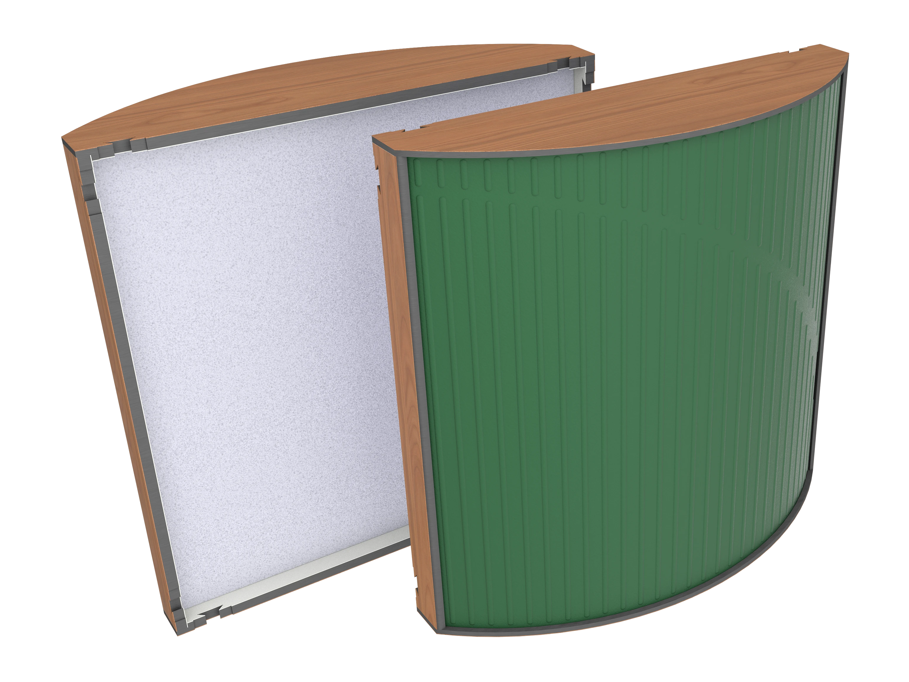 Vicoustic Cinema Round Ultra VMT H1636 Locarno Cherry 40a Musk Green SET Acoustic Absorption Panel