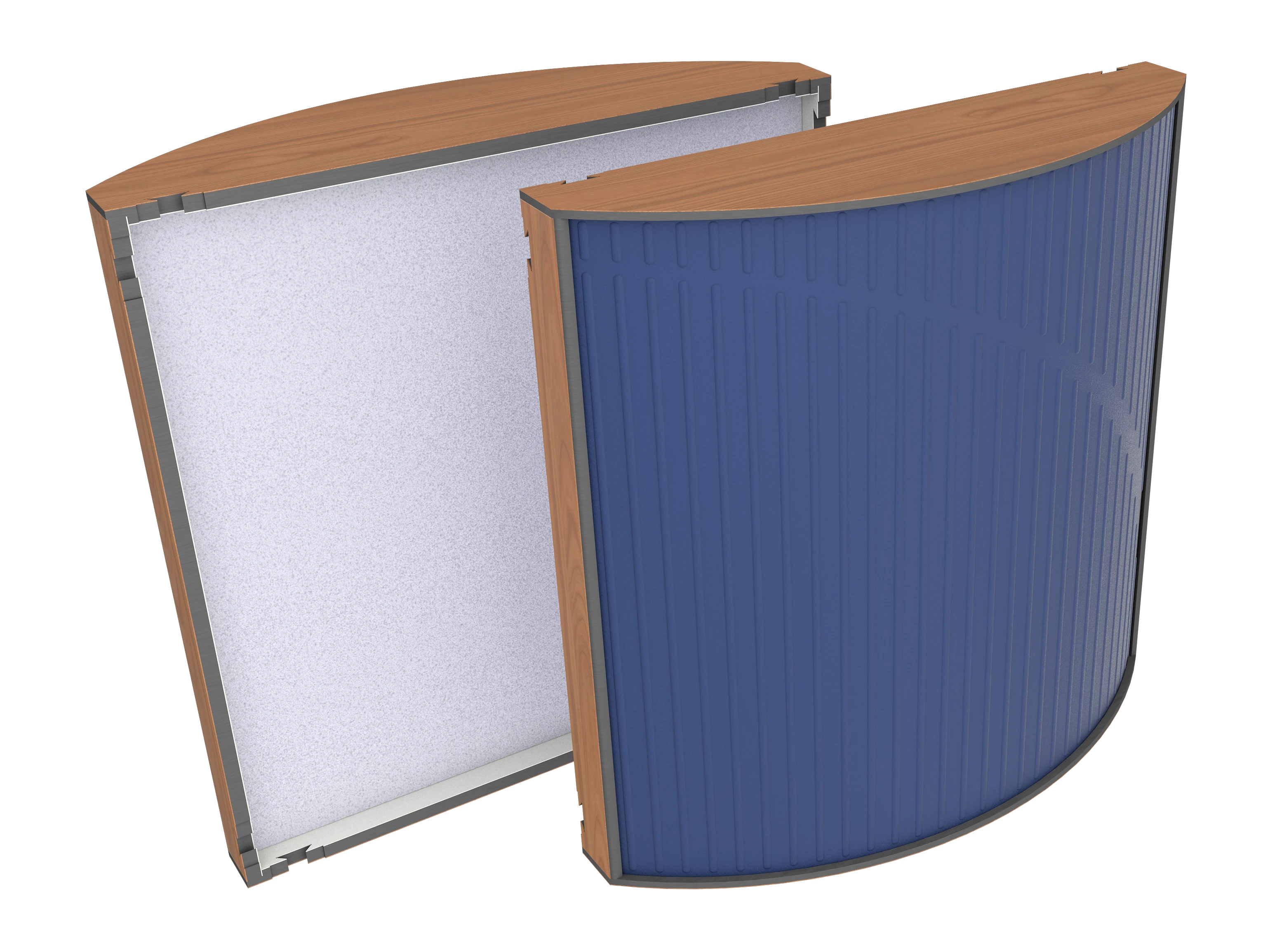 Vicoustic Cinema Round Ultra VMT H1636 Locarno Cherry 99a Blue SET Acoustic Absorption Panel