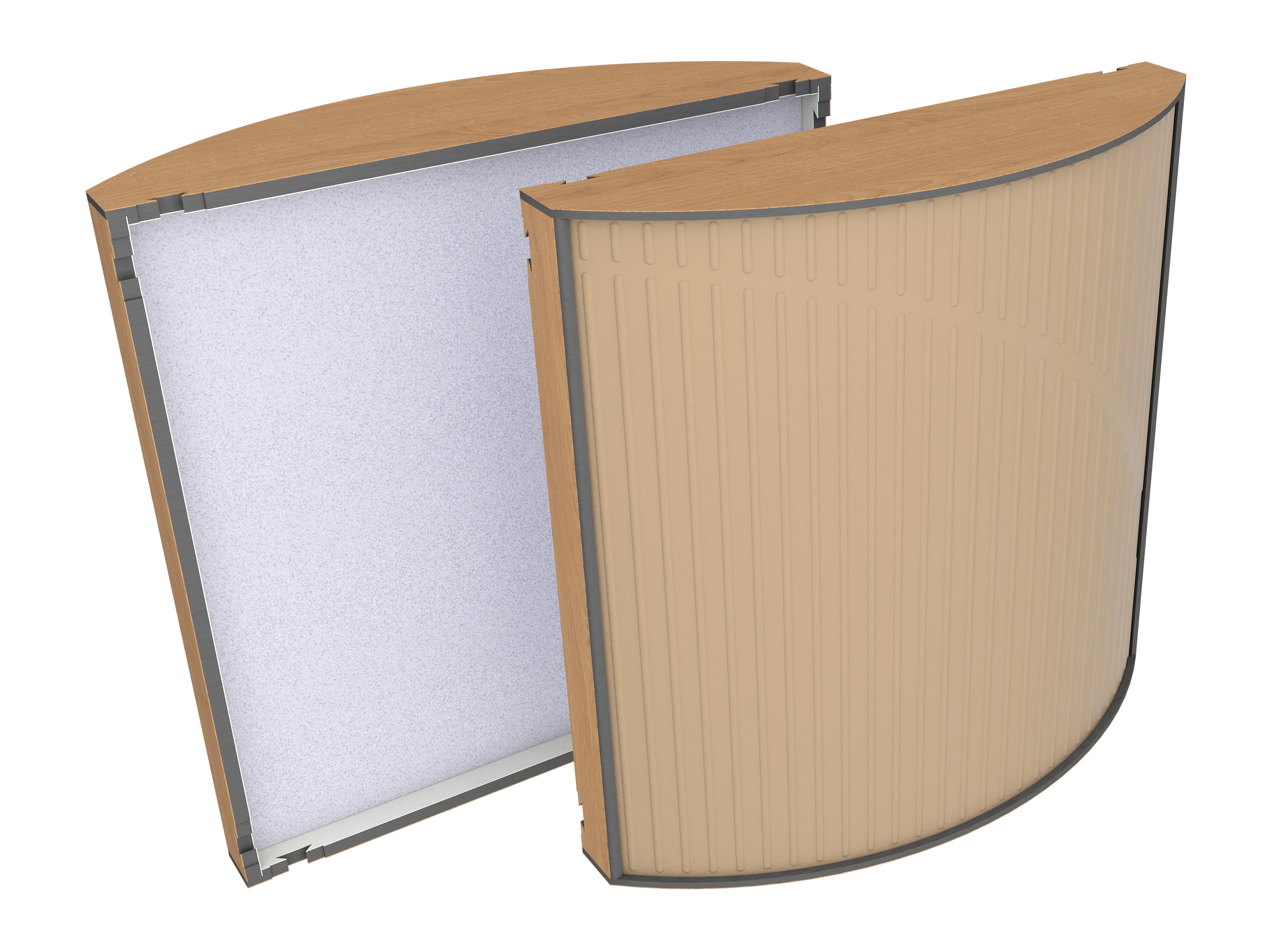 Vicoustic Cinema Round Ultra VMT H3395 Natural Oak 82a Beige SET Acoustic Absorption Panel