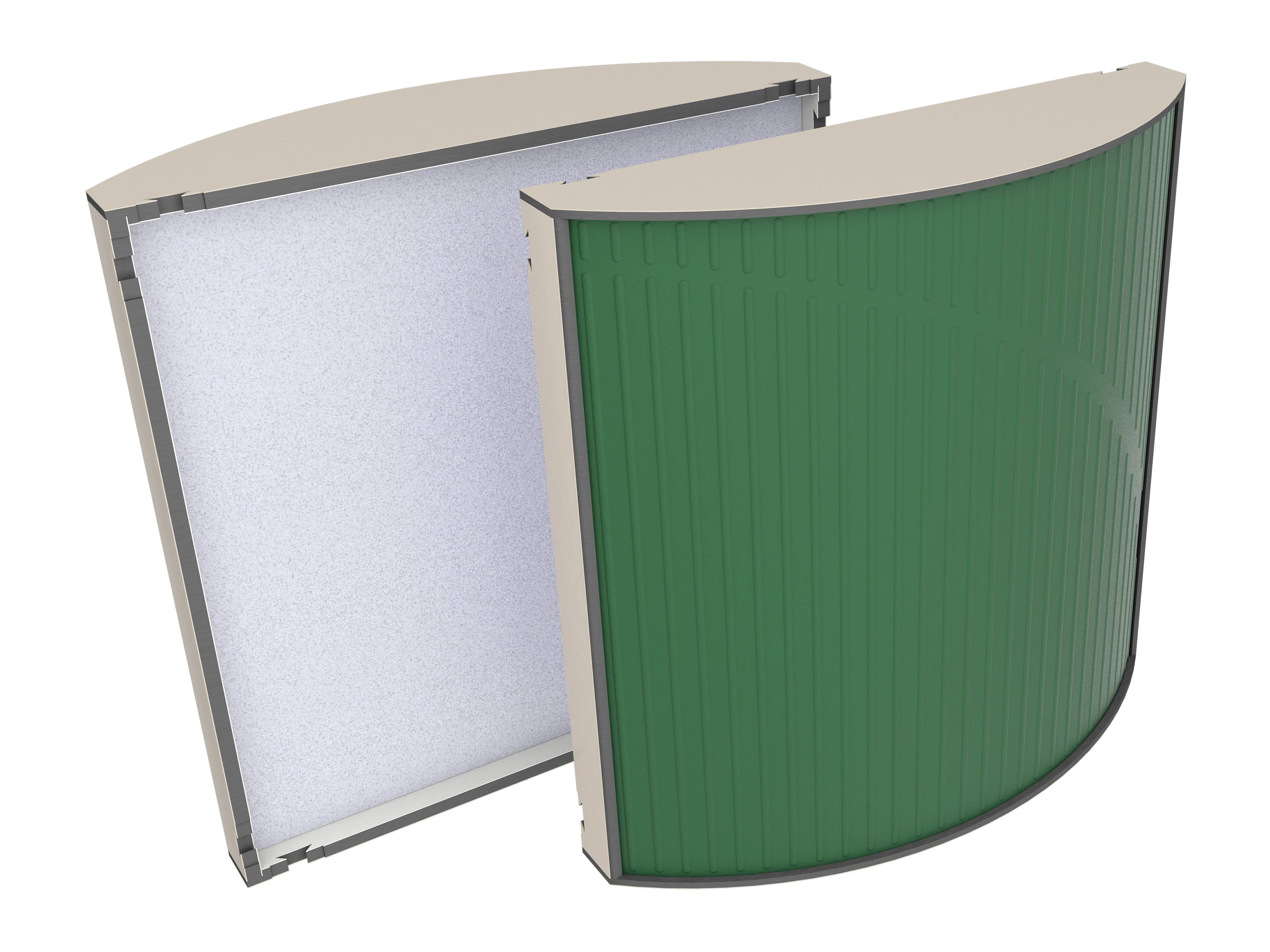 Vicoustic Cinema Round Ultra VMT U705PM Angora White 40a Musk Green SET Acoustic Absorption Panel