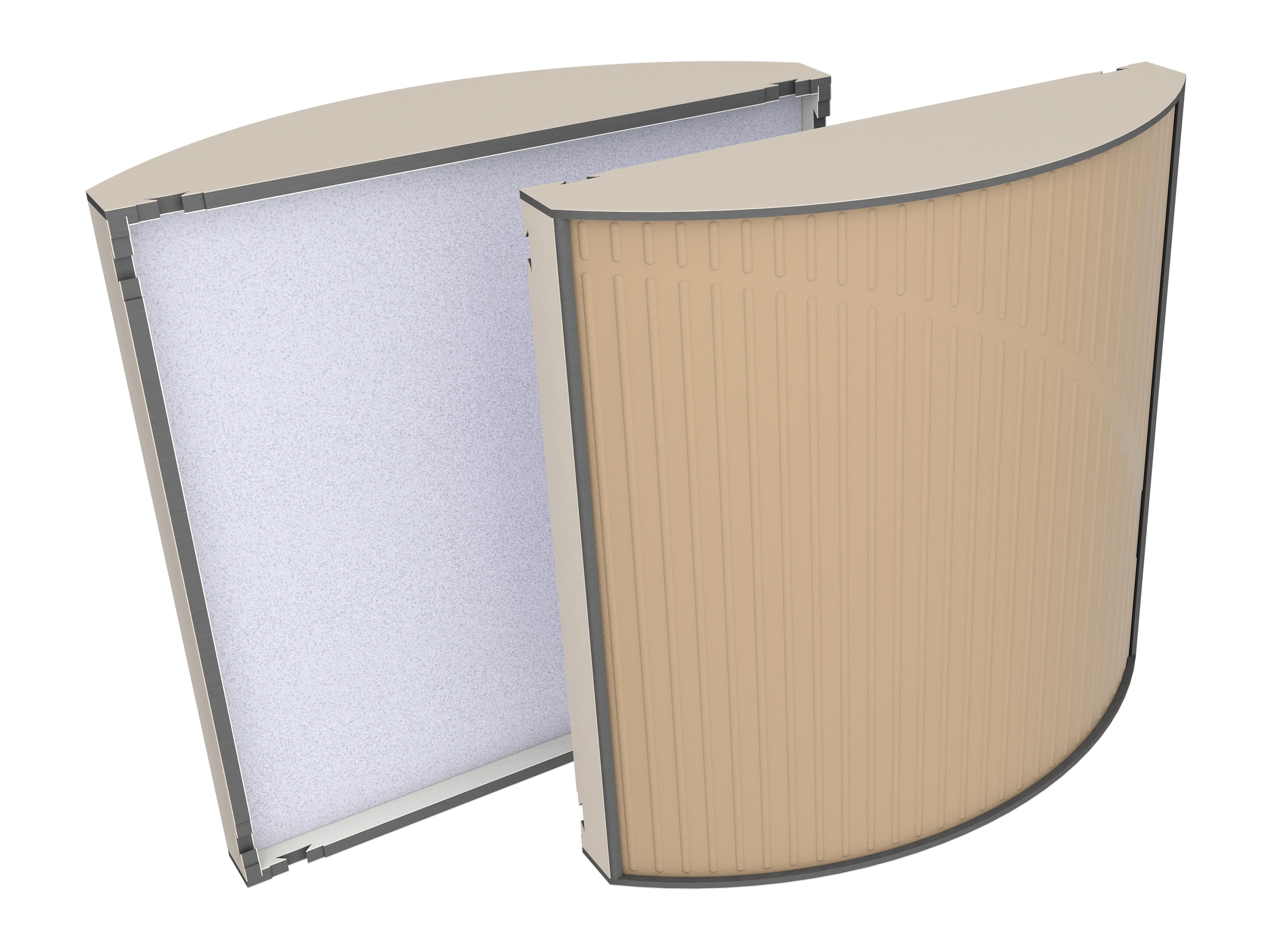 Vicoustic Cinema Round Ultra VMT U705PM Angora White 82a Beige SET Acoustic Absorption Panel