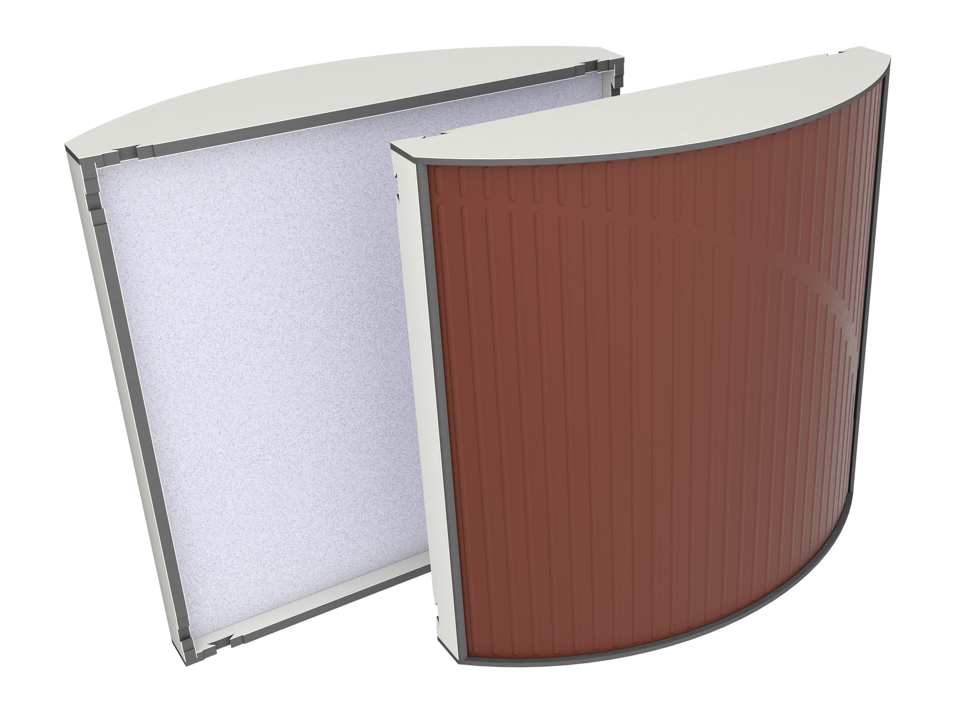 Vicoustic Cinema Round Ultra VMT W1000PM White Matte 92a Brown SET Acoustic Absorption Panel