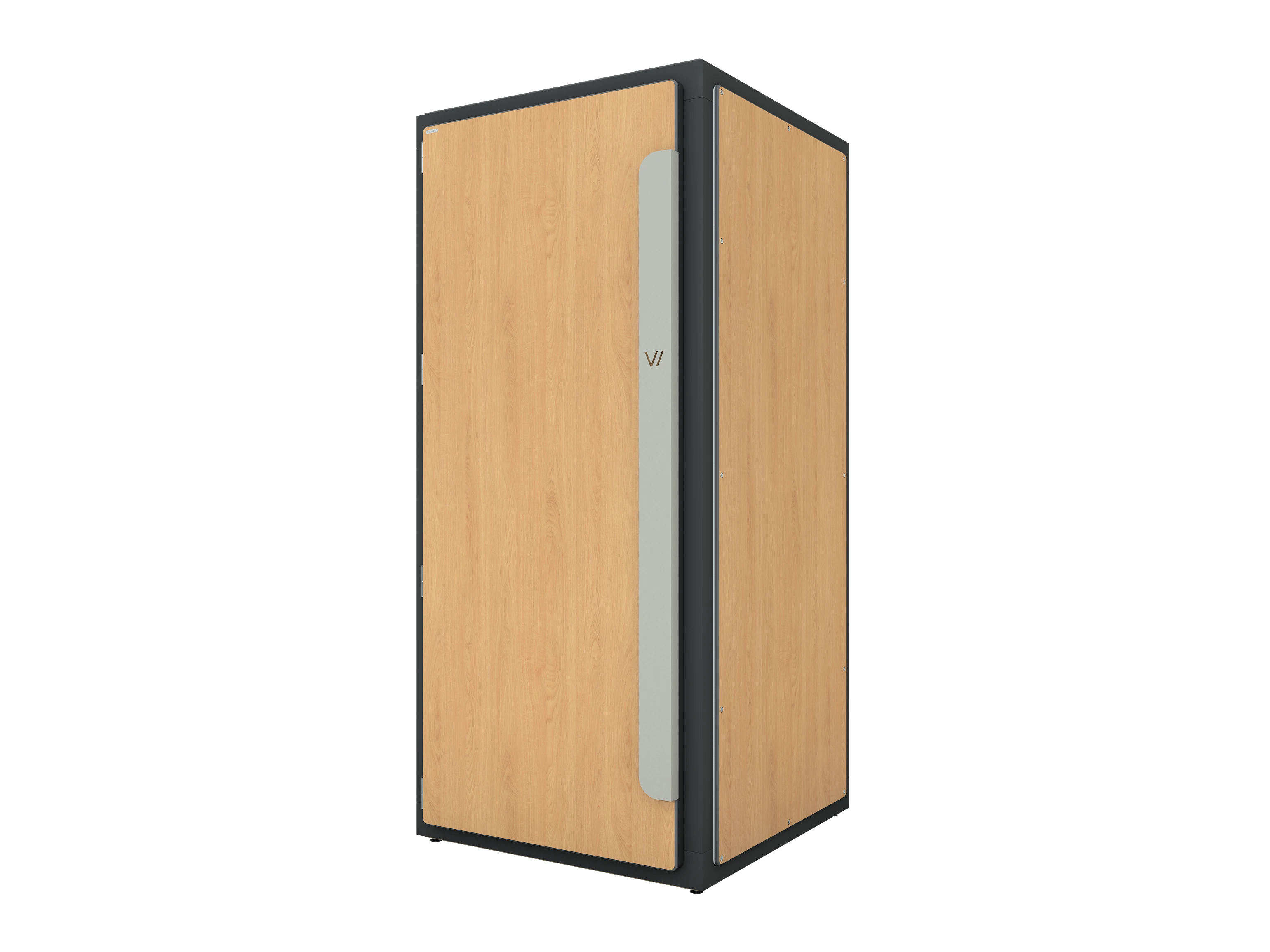 Vicoustic VicBooth ULTRA Soundproofing Booth Configuration A 1x1 Front in Natural Oak