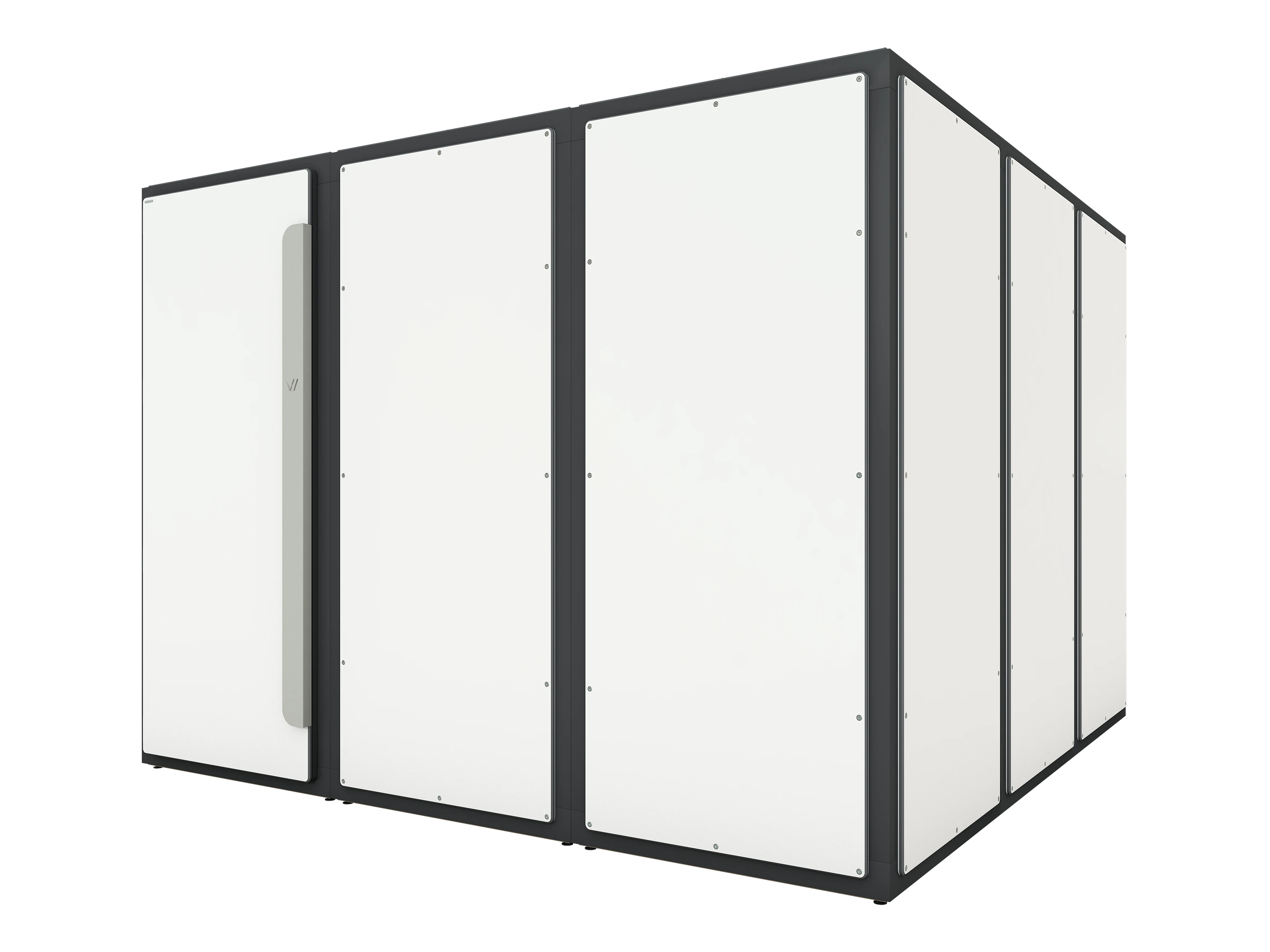 Vicoustic VicBooth ULTRA Soundproofing Booth Configuration A 3x3 Front in White Matte