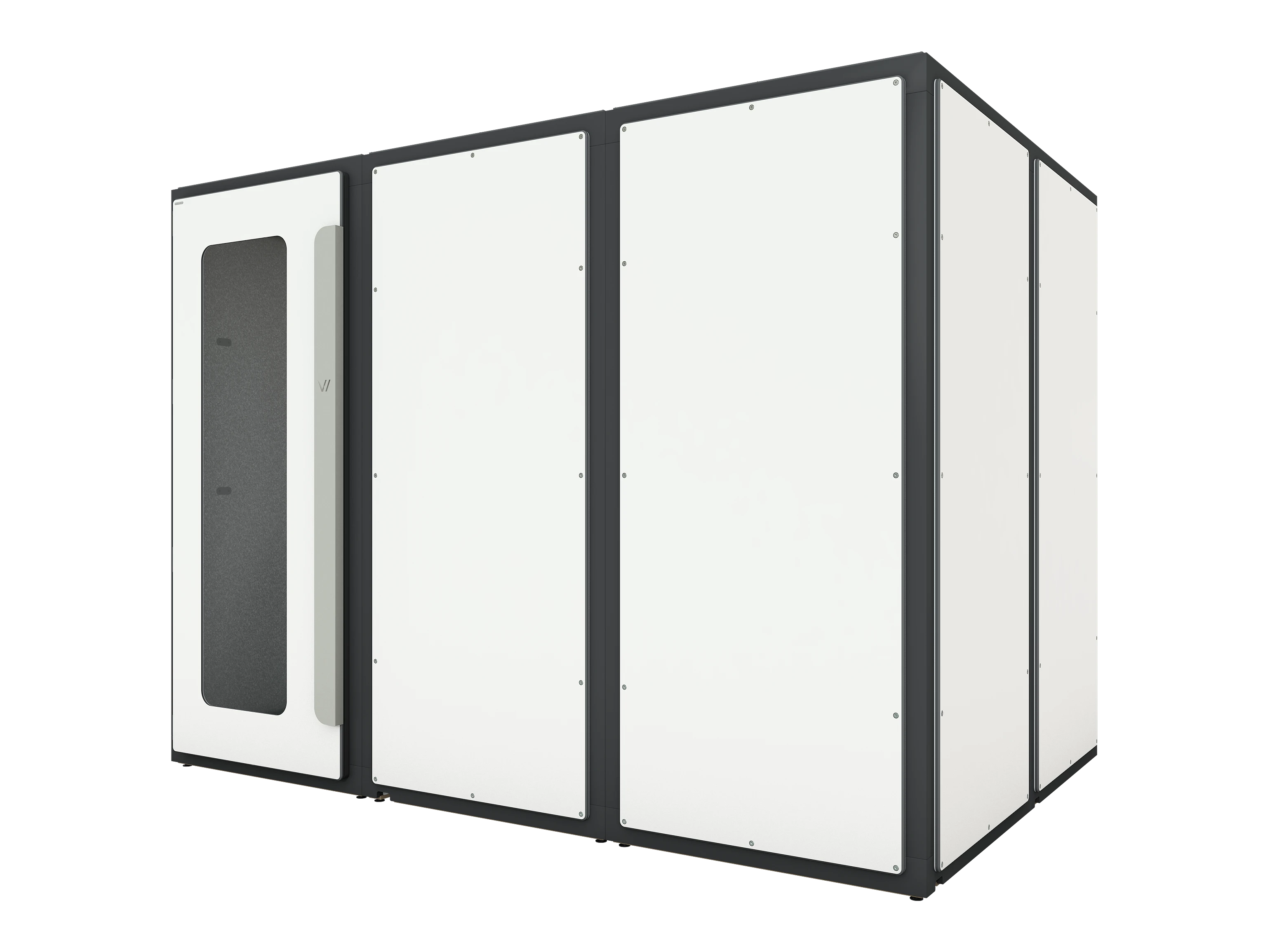 Vicoustic VicBooth ULTRA Soundproofing Booth Configuration B 2x3 Front in White Matte