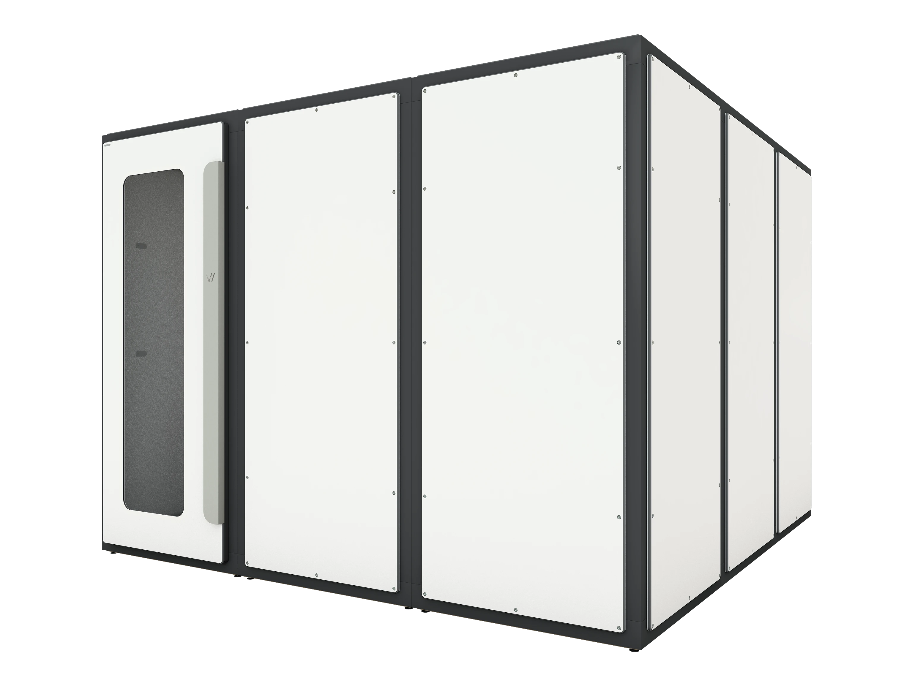 Vicoustic VicBooth ULTRA Soundproofing Booth Configuration B 3x3 Front in White Matte