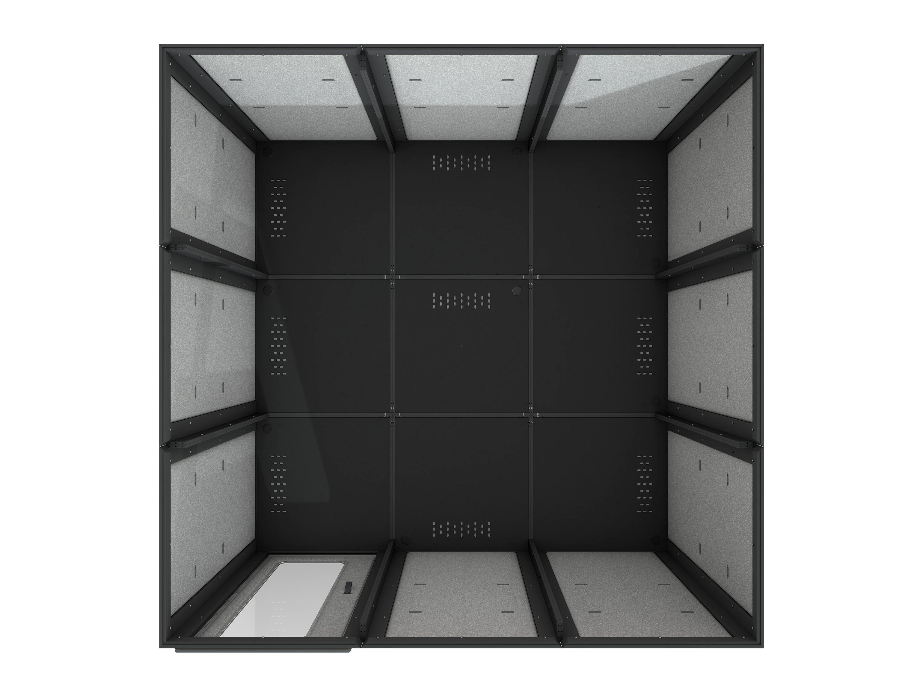 Vicoustic VicBooth ULTRA Soundproofing Booth Configuration B 3x3 Overhead