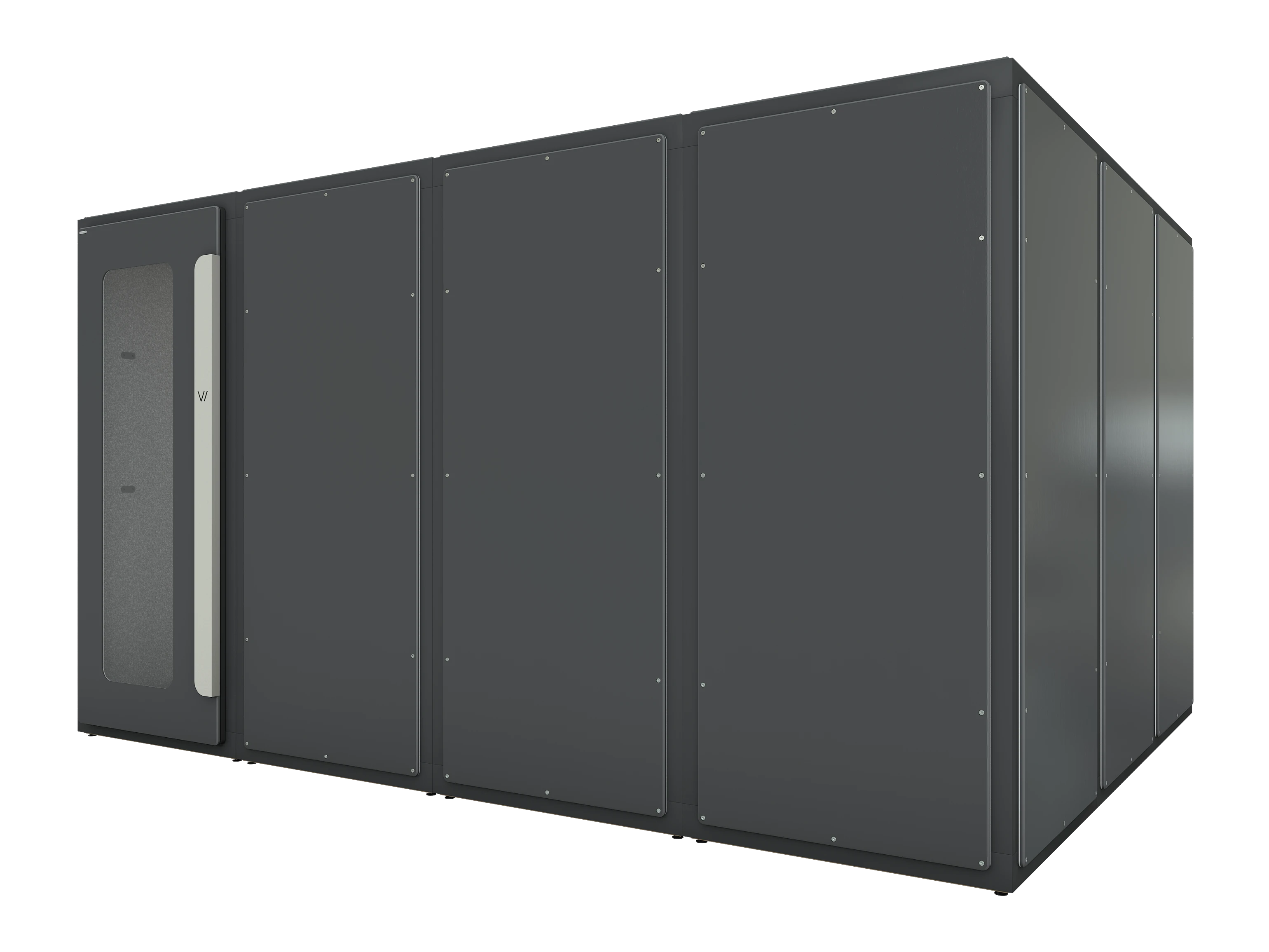 Vicoustic VicBooth ULTRA Soundproofing Booth Configuration B 3x4 Front in Black Matte