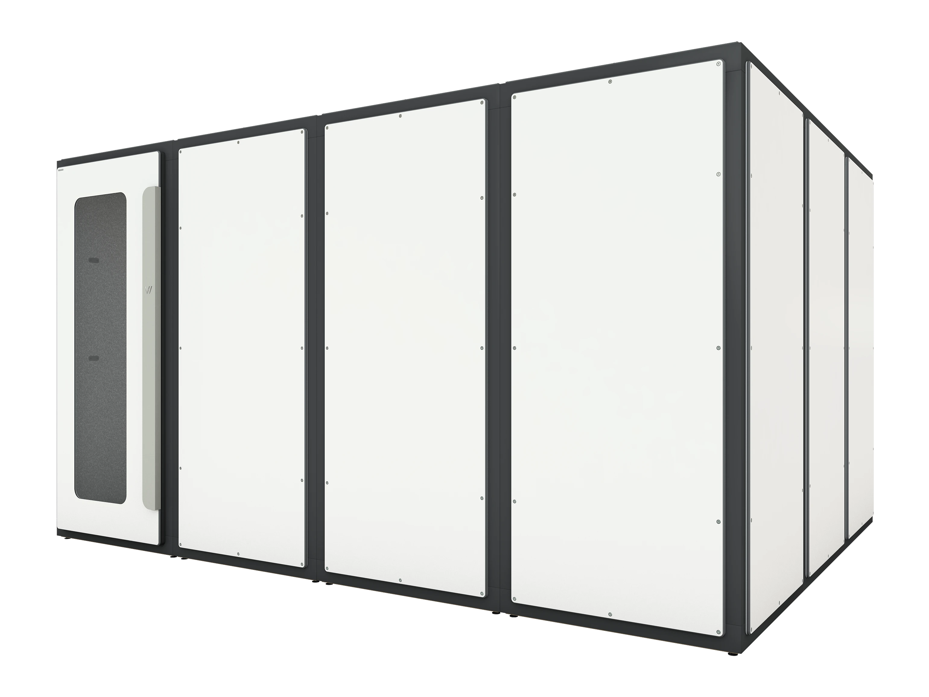 Vicoustic VicBooth ULTRA Soundproofing Booth Configuration B 3x4 Front in White Matte