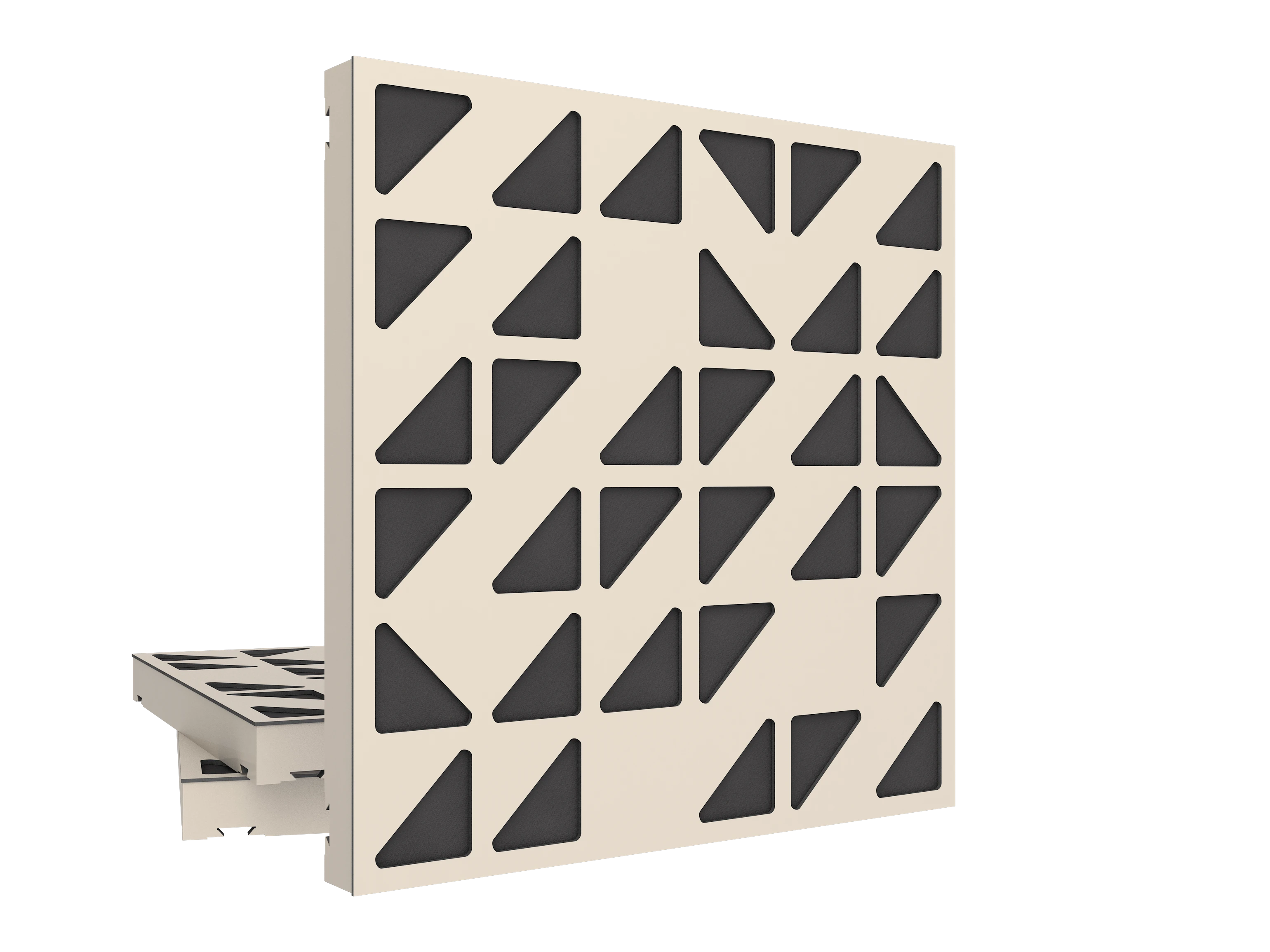 Vicoustic VicPattern Ultra Triangles U705PM Angora White BOX3 Acoustic Absorption Panel