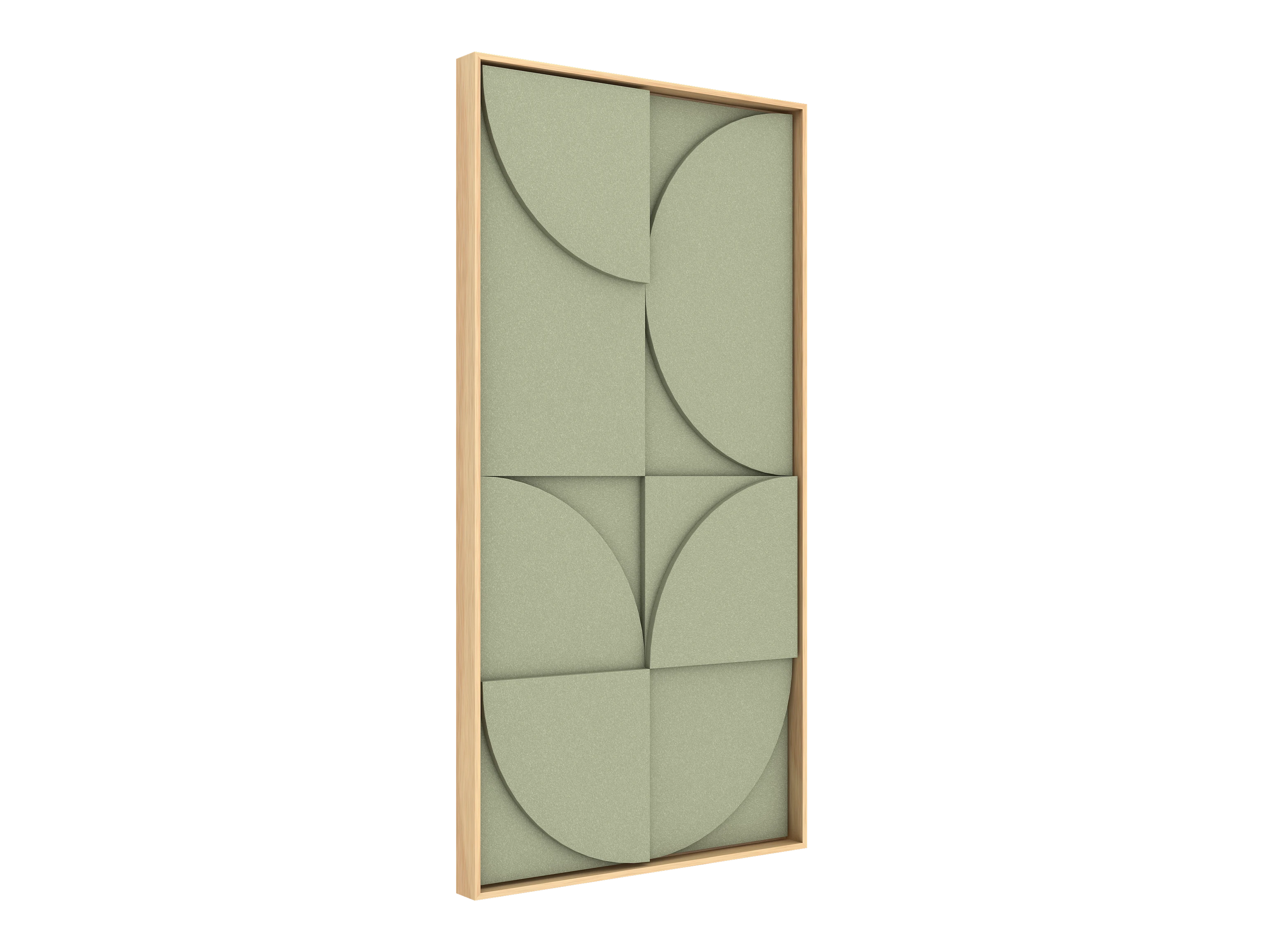 Vicoustic VicShape 3D Decorative Acoustic Panel Gleam PET with Oak frame