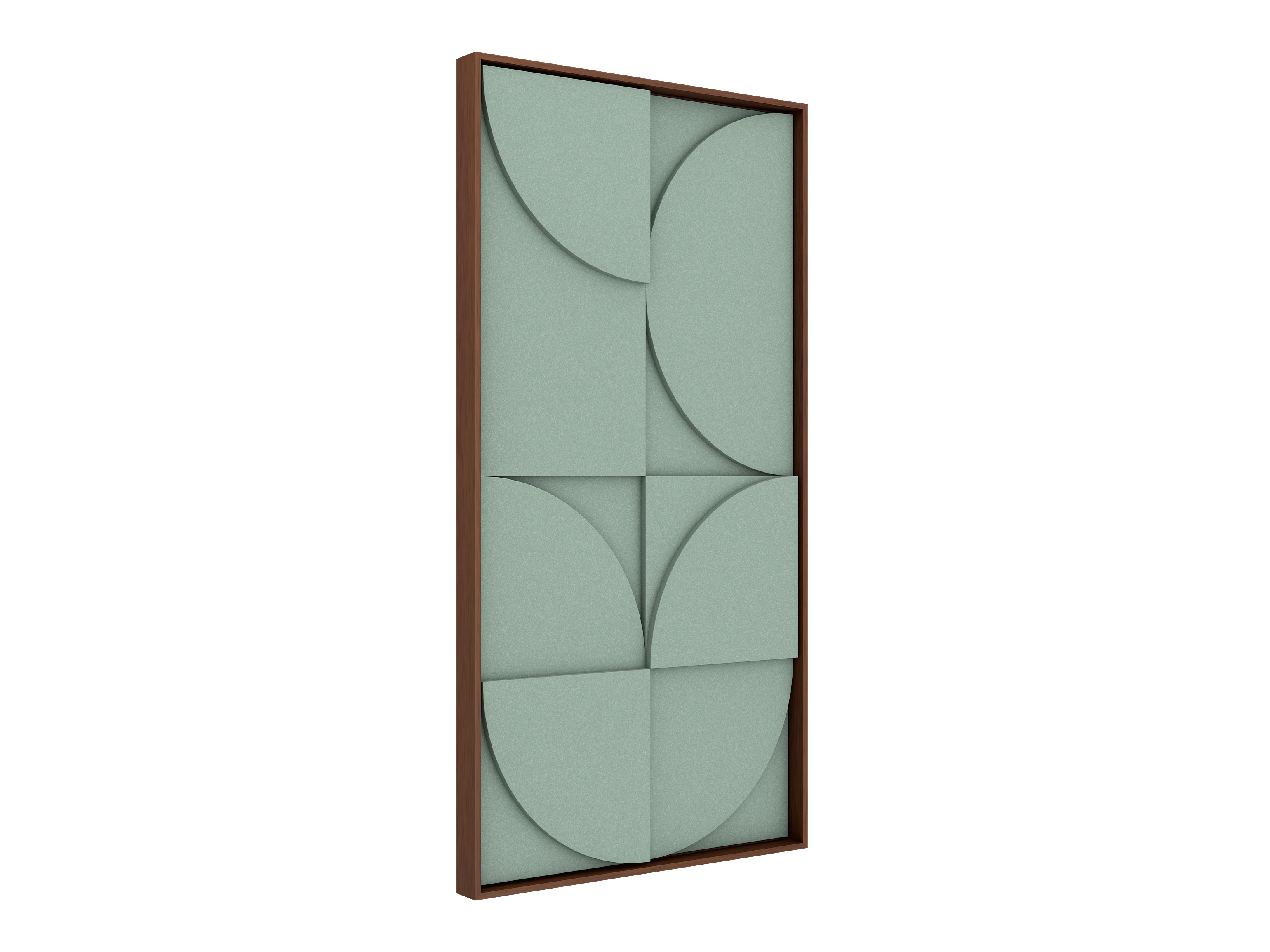 Vicoustic VicShape 3D Decorative Acoustic Panel Mirage PET with Walnut frame