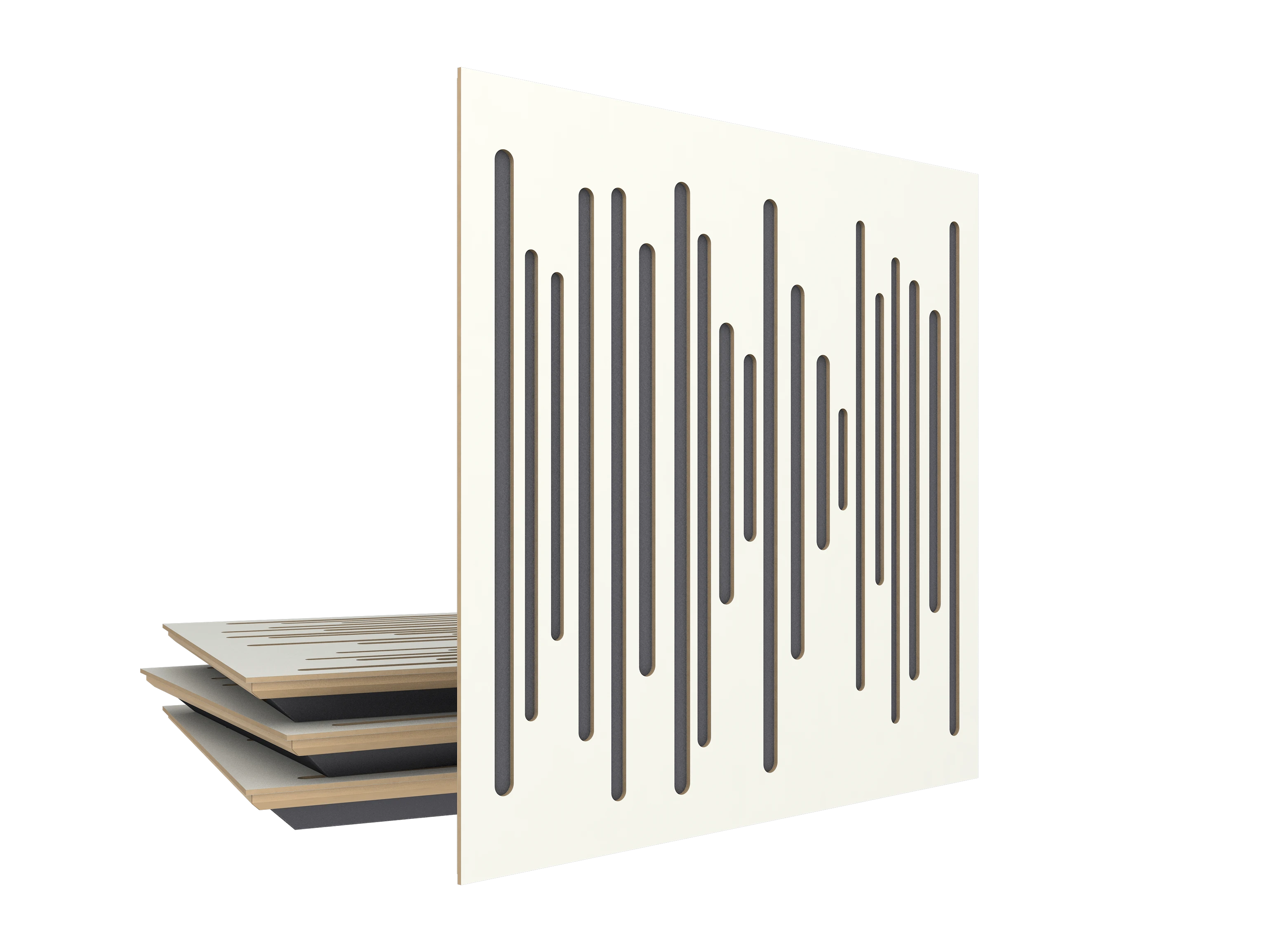 Vicoustic Wavewood Ultra Lite SET W1000PM White Matte BOX4 Acoustic Absorption Budget Panel