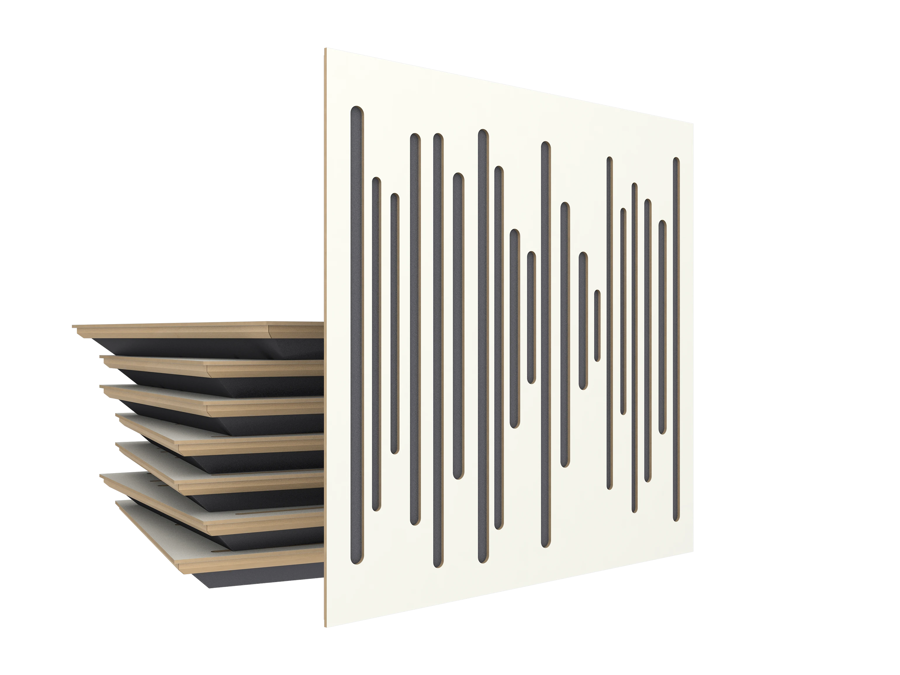 Vicoustic Wavewood Ultra Lite SET W1000PM White Matte BOX8 Acoustic Absorption Budget Panel