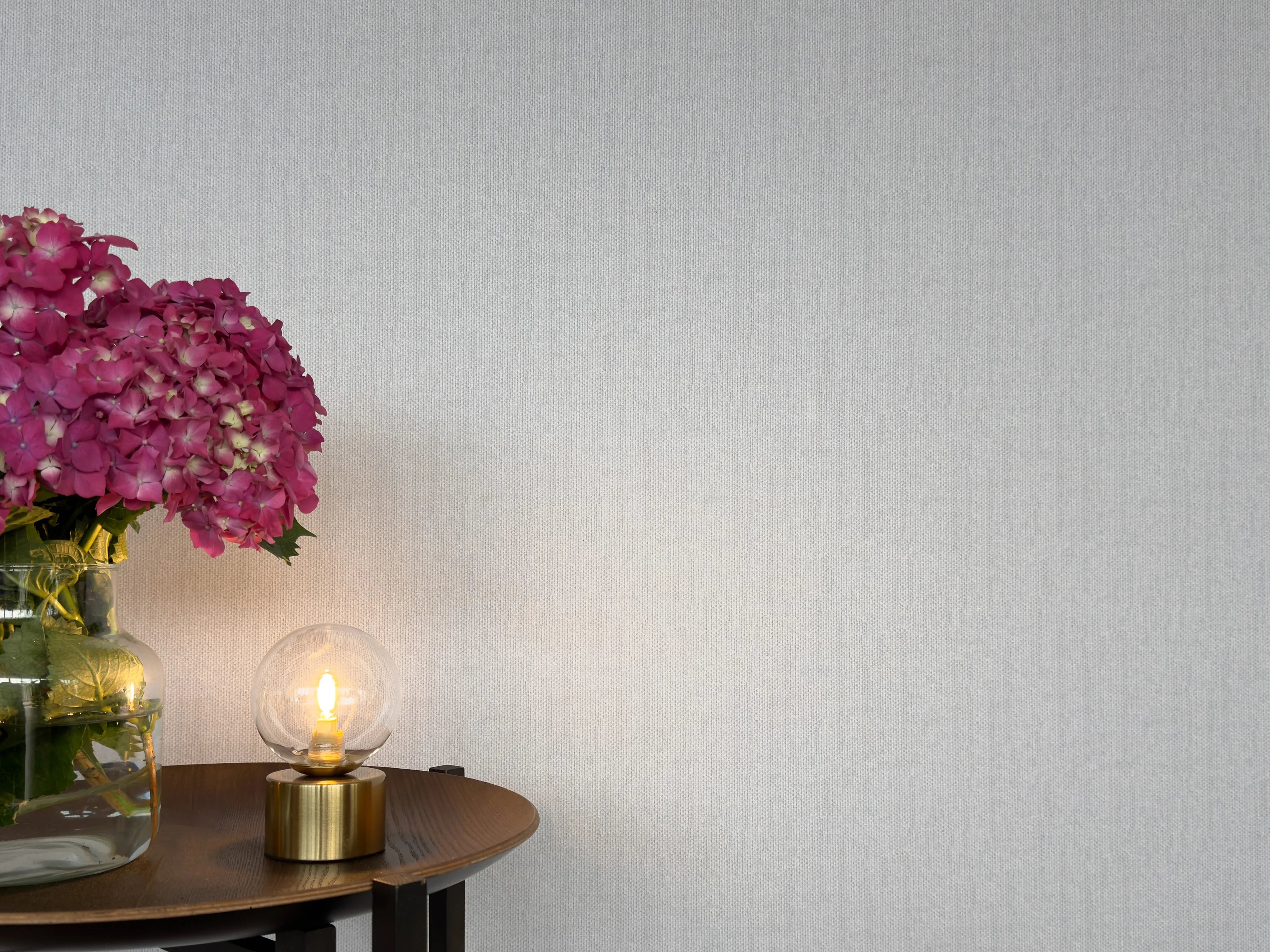 Vicoustic Brixton PET HD Acoustic Panel in White Detail with pink flowers