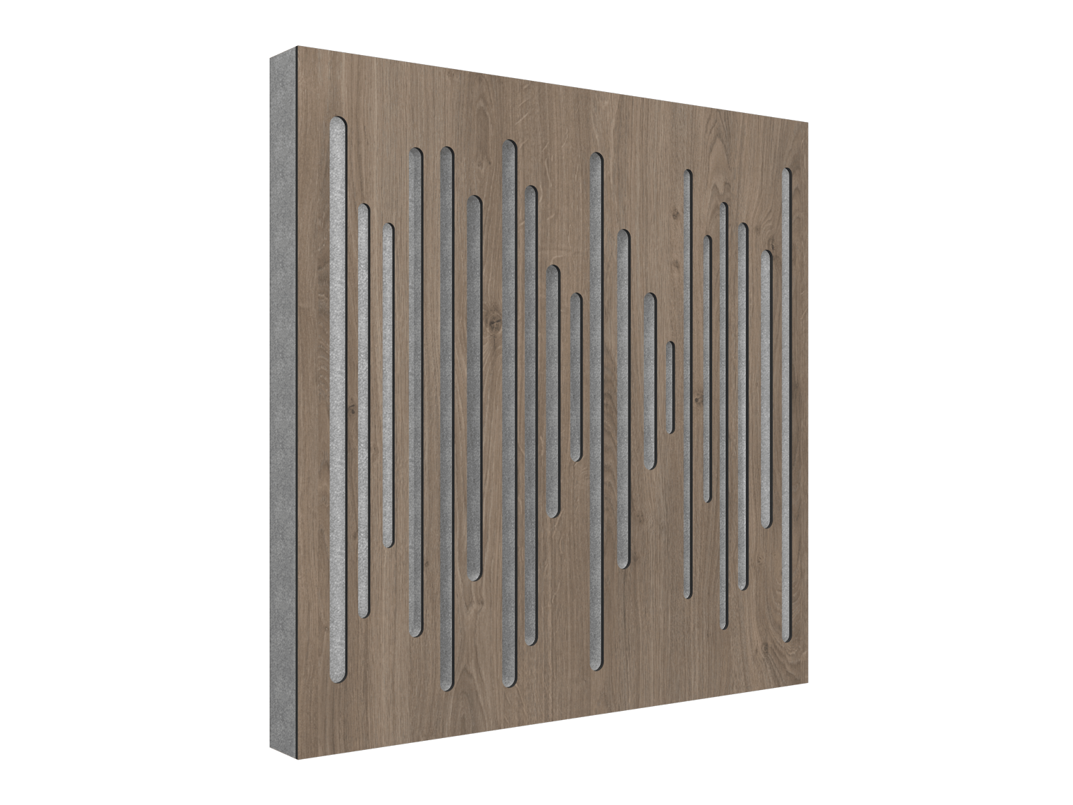 Vicoustic Wavewood Diffuser Ultra Sound Diffusion Acoustic Panels in Brown Oak