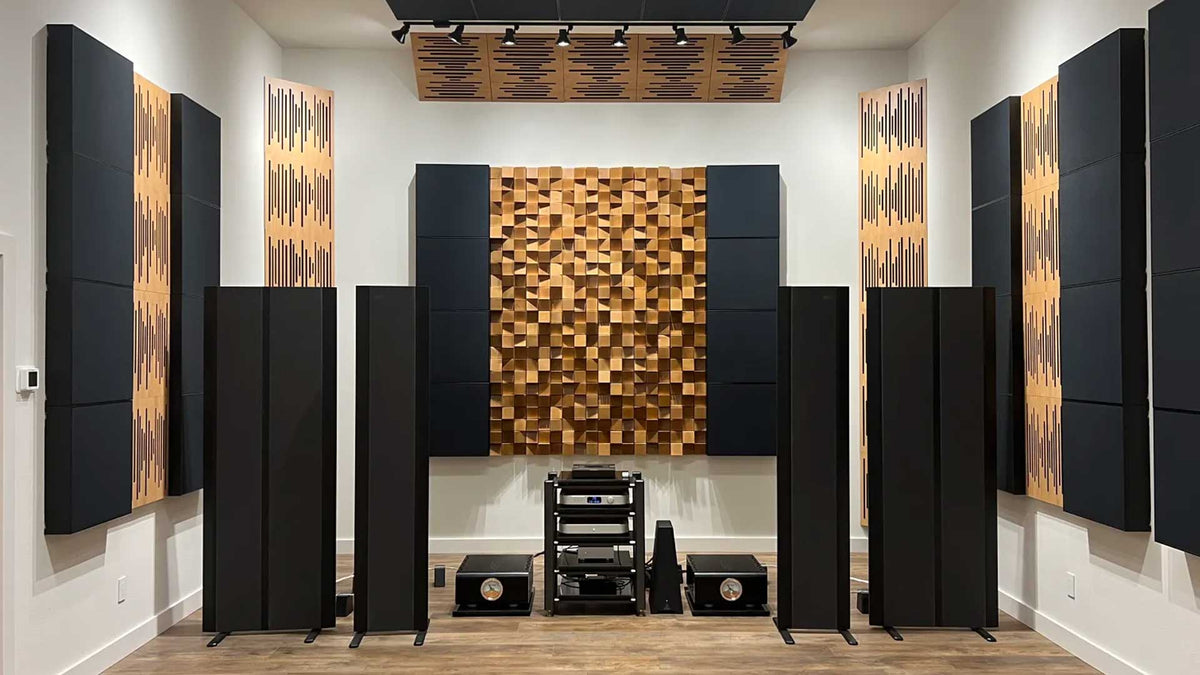 Finished custom acoustic treatment project by Vicoustic