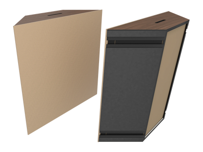 Vicoustic Super Bass Extreme Ultra VMT Bass Trap Acoustic Panel in Beige and Dark Walnut