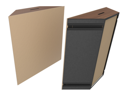 Vicoustic Super Bass Extreme Ultra VMT Bass Trap Acoustic Panel in Beige and Natural Walnut