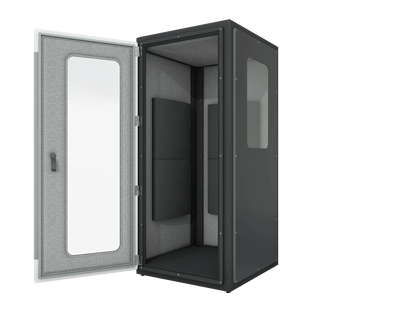 Vicoustic VicBooth Ultra Vocal Booth Soundproofing Booth in Black Matte