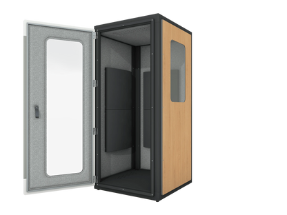 Vicoustic VicBooth Ultra Vocal Booth Soundproofing Booth in Natural Oak