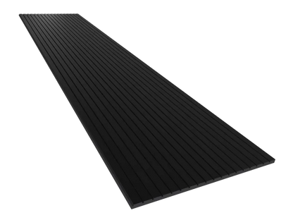 Vicoustic VicStrip 270cm Acoustic Slat Panel in Black Matte Black PET