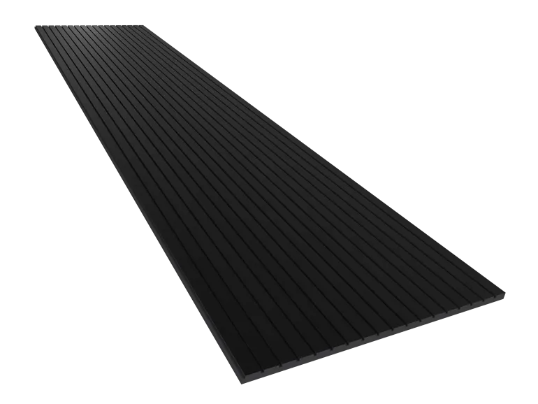 Vicoustic VicStrip 270cm Acoustic Slat Panel in Black Matte Black PET