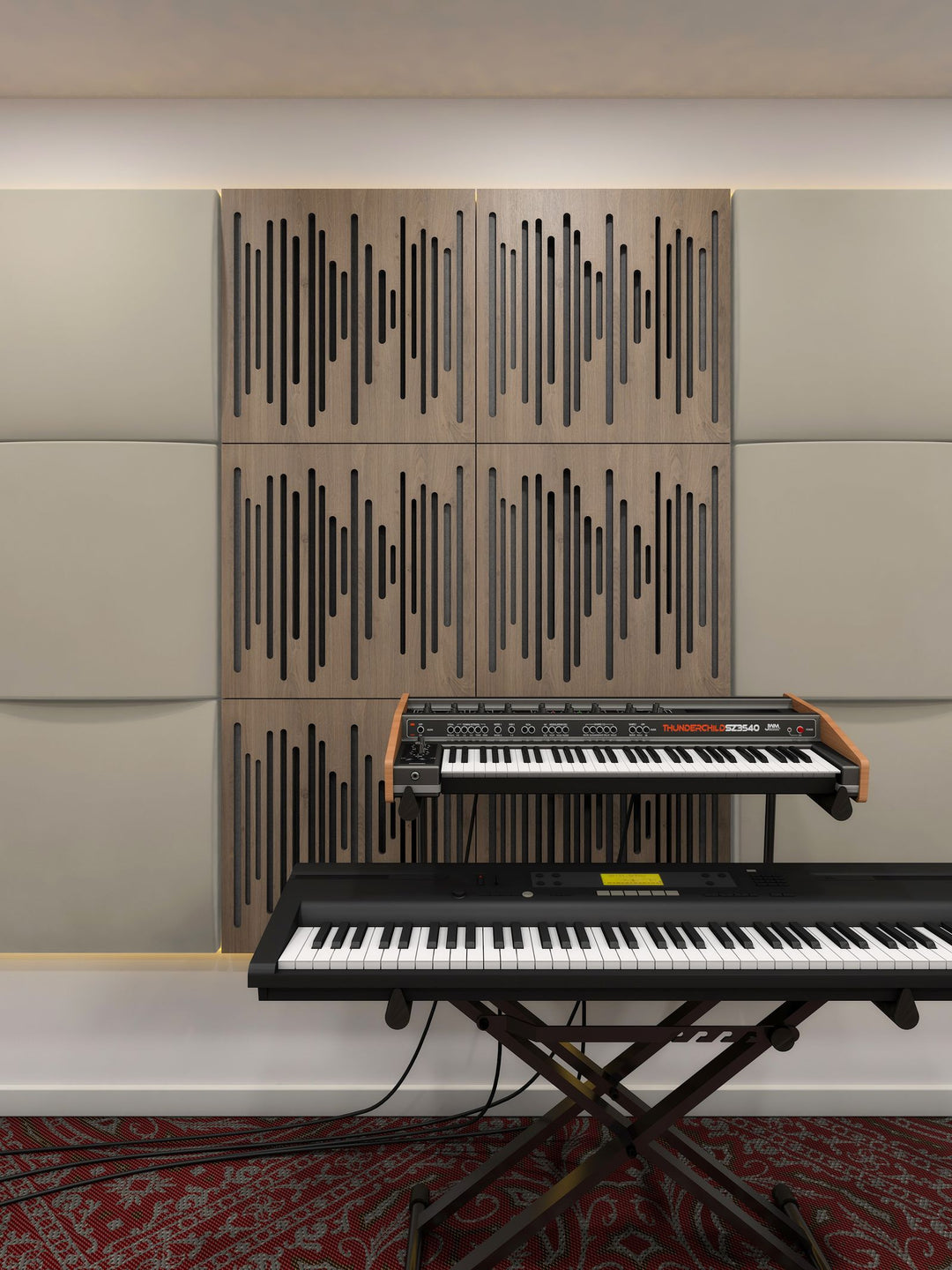 Linear Sound Panel Diffuser Sound Diffusers - Acoustic Diffusion Panels | UniVicoustic